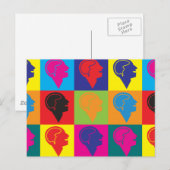 Psychiatrische Pop Art Briefkaart (Voorkant / Achterkant)