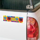 Psychiatrische Pop Art Bumpersticker (Op Truck)