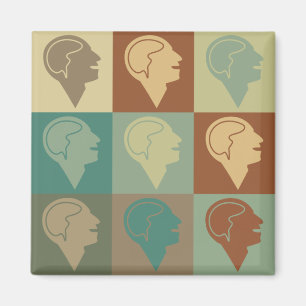 Psychiatrische Pop Art Magneet