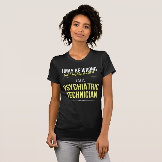 Psychiatrische technicus t-shirt (Voorkant volledig)