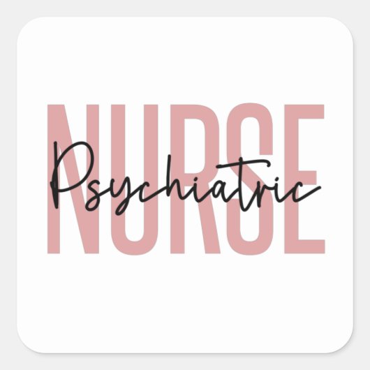 Psychiatrische verpleegkunde | Giften voor geestel Vierkante Sticker (Voorkant)