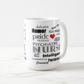 Psychiatrische verpleegkunde Pride-Attributen+Rood Koffiemok (Voorkant rechts)