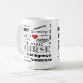 Psychiatrische verpleegkunde Pride-Attributen+Rood Koffiemok (Voorkant links)