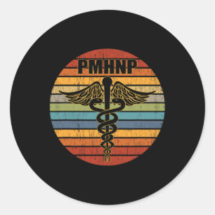 Psychiatrische verpleegkundige arts Medical Caduce Ronde Sticker
