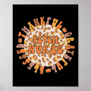 Psychiatrische Verpleegkundige Thanksgiving Psychi Poster