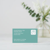 Psychiatrische verpleegkundige Thema Medische Visi Visitekaartje (Staand voorkant)