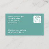 Psychiatrische verpleegkundige Thema Medische Visi Visitekaartje (Voorkant)