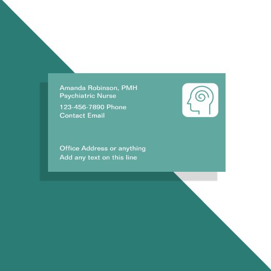 Psychiatrische verpleegkundige Thema Medische Visi Visitekaartje
