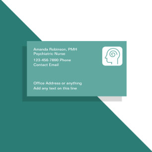 Psychiatrische verpleegkundige Thema Medische Visi Visitekaartje