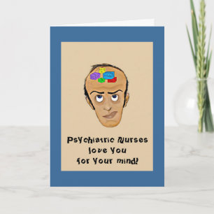 Psychiatrische verpleegkundigen houden van je voor bedankkaart