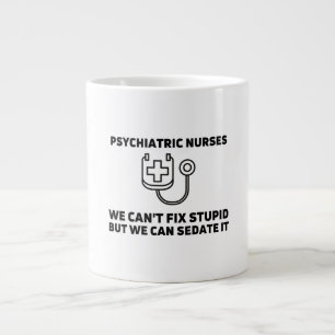 Psychiatrische verpleegkundigen zijn dom grote koffiekop