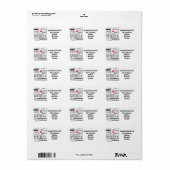 Psychiatrische verpleegster+Persoonlijke naam/adre Etiket (Full Sheet)