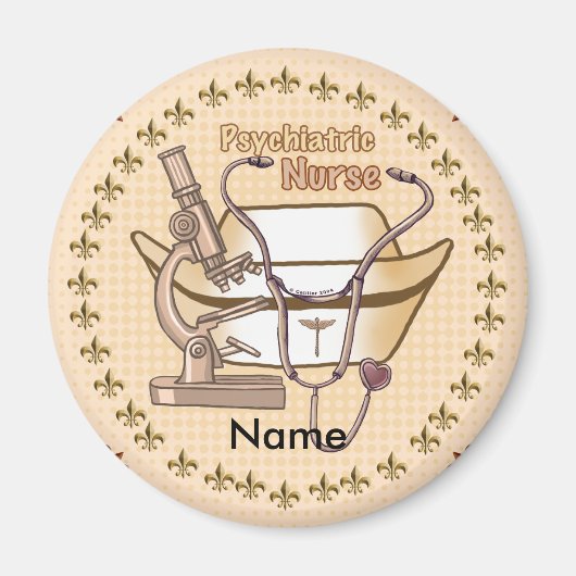 Psychiatrische verpleegstermagneet magneet (Voorkant)