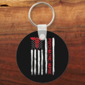 Psychiatrische verpleging Amerikaanse vlag RN gees Sleutelhanger (Voorkant)