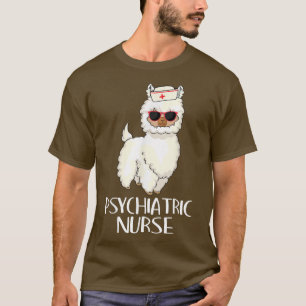 Psychiatrische verpleging Llama Rn Mental Health P T-shirt