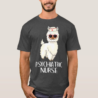 Psychiatrische verpleging Llama Rn Mental Health P T-shirt