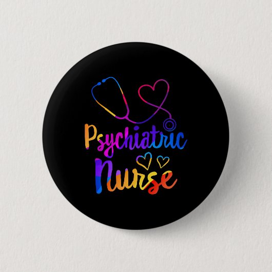 Psychiatrische verpleging Week RN geestelijke gezo Ronde Button 5,7 Cm (Voorkant)