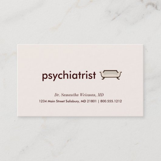 Psychiatrische Visitekaartjes (Voorkant)