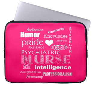 Psychiatrische zenuwpride/Attributen-Roze Snoep Laptop Sleeve