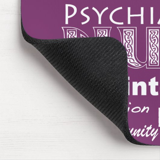 Psychiatrische zenuwwolk/diep Paars Muismat (Hoek)