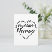 Psychiatrische zenuwzure Word Cloud Feestdagenkaart (Staand voorkant)