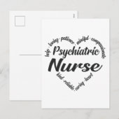 Psychiatrische zenuwzure Word Cloud Feestdagenkaart (Voorkant / Achterkant)