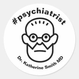 psychiatrist antistress Freud Therapy Health  Ronde Sticker