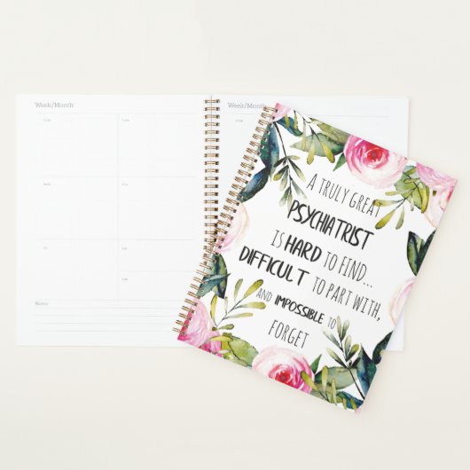 Psychiatrist Bedankt voor je waardering Planner (Display)