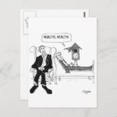 Psychiatrist Cartoon 2199 Briefkaart (Voorkant / Achterkant)