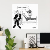 Psychiatrist Cartoon 2199 Poster (Thuiskantoor)