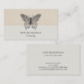 Psychiatrist Counselor Therapy Butterfly Business Visitekaartje (Voorkant / Achterkant)