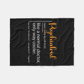 Psychiatrist Definition Psychiatry Doctor Speciali Fleece Deken (Voorkant (Horizontaal))