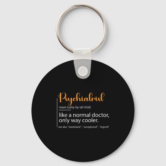 Psychiatrist Definition Psychiatry Doctor Speciali Sleutelhanger (Voorkant)
