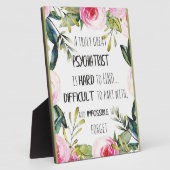 Psychiatrist Hartelijk dank voor uw citaat Fotoplaat (Zijkant)