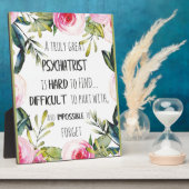 Psychiatrist Hartelijk dank voor uw citaat Fotoplaat (Zijkant)