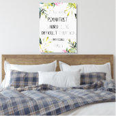 Psychiatrist Hartelijk dank voor uw citaat Gift Id Canvas Afdruk (Insitu (Slaapkamer))