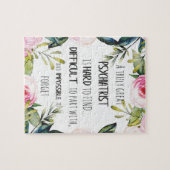 Psychiatrist Hartelijk dank voor uw citaat Legpuzzel (Horizontaal)