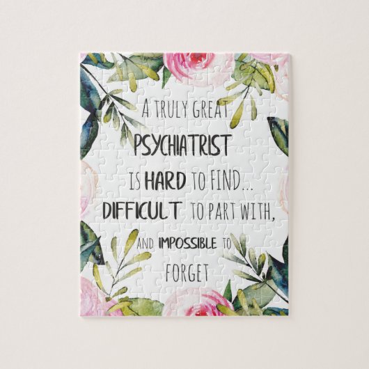 Psychiatrist Hartelijk dank voor uw citaat Legpuzzel (Verticaal)