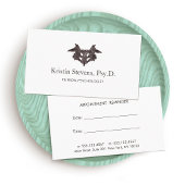 Psychiatrist Ink Blot Benoeming Herinnering Afsprakenkaartje