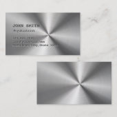 Psychiatrist Metaal Faux Roestvrij staal Visitekaartje (Voorkant / Achterkant)