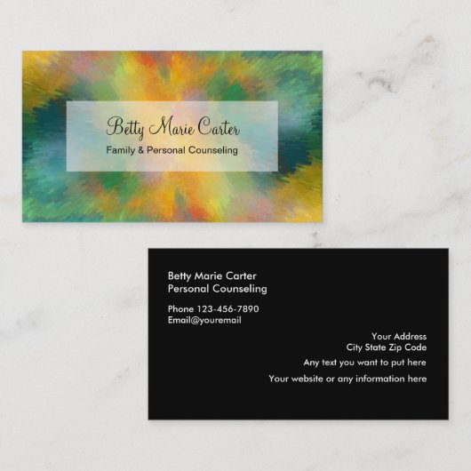 Psychiatrist modern design visitekaartje (Voorkant / Achterkant)