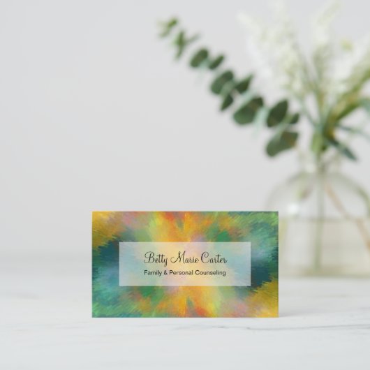 Psychiatrist modern design visitekaartje (Staand voorkant)