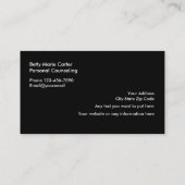 Psychiatrist modern design visitekaartje (Achterkant)