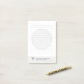 Psychiatrist Psycholoog  gelamineerd Post-it® Notes (Op bureau)