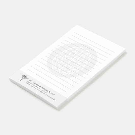 Psychiatrist Psycholoog  gelamineerd Post-it® Notes (Schuin)