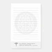 Psychiatrist Psycholoog  gelamineerd Post-it® Notes (Voorkant)