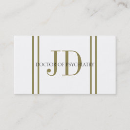 Psychiatrist Vert Gold Stripe W/W Visitekaartje