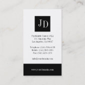 Psychiatrist W/W Visitekaartje (Achterkant)