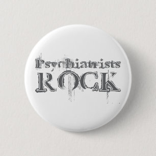 Psychiatristen Rock Ronde Button 5,7 Cm