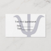 Psychiatry Appointment Card Afsprakenkaartje (Achterkant)